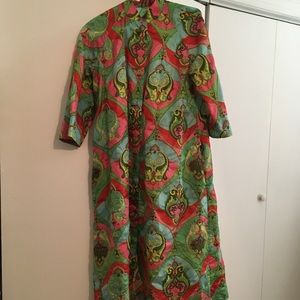 Vintage colorful 1950s house robe